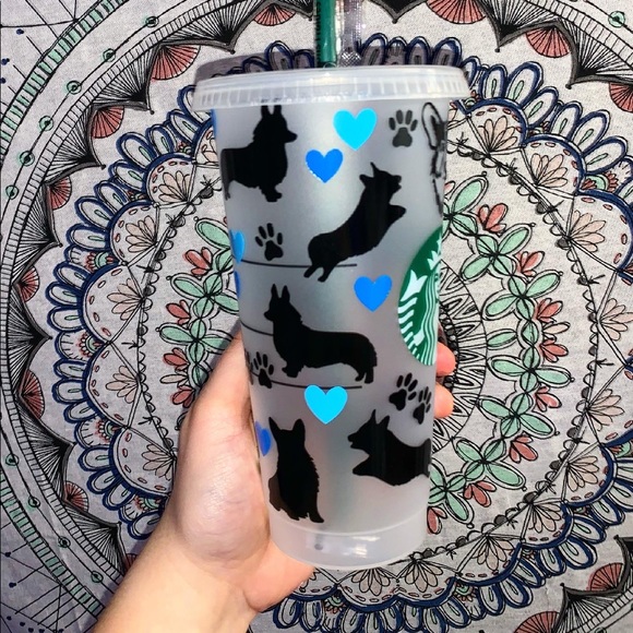 COPY - Corgi puppy dog tumbler custom name personalized - Picture 2 of 9